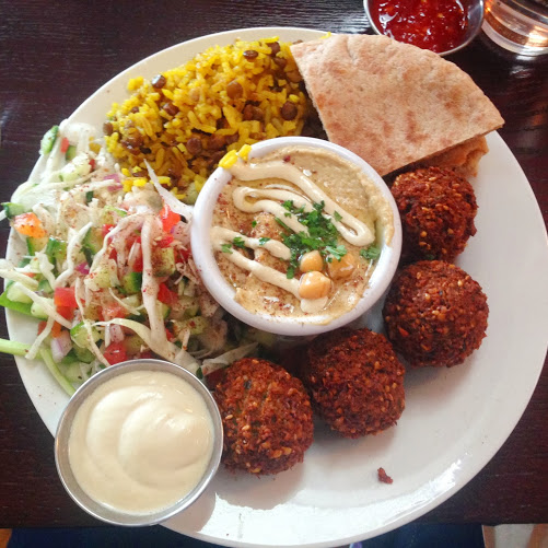 Falafel platter from Banzo in Madison