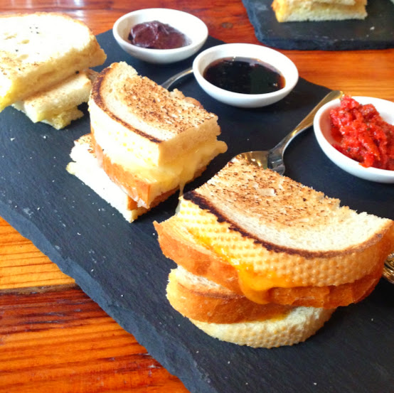 Grilled cheese flight