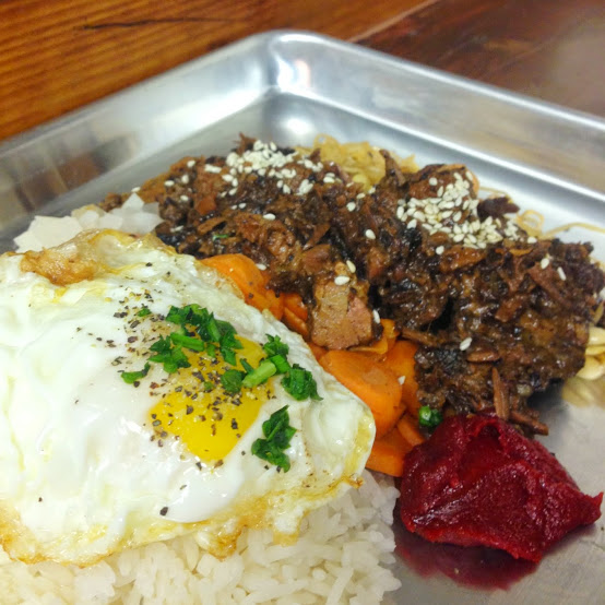 BBQ brisket bibimbap