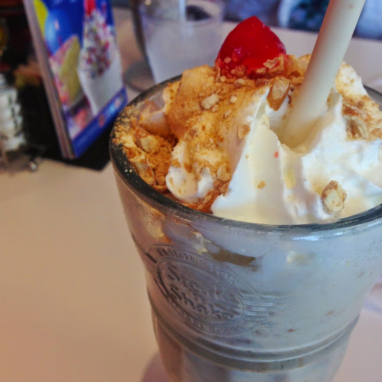 Salted caramel pretzel shake