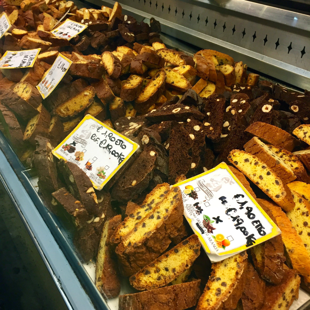 An array of biscotti from Cantucci at Mercato Centrale