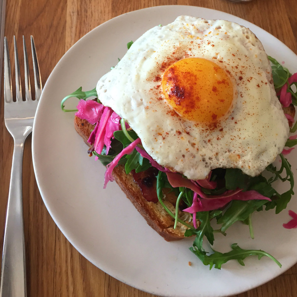 Fried egg toast, Same Day Cafe