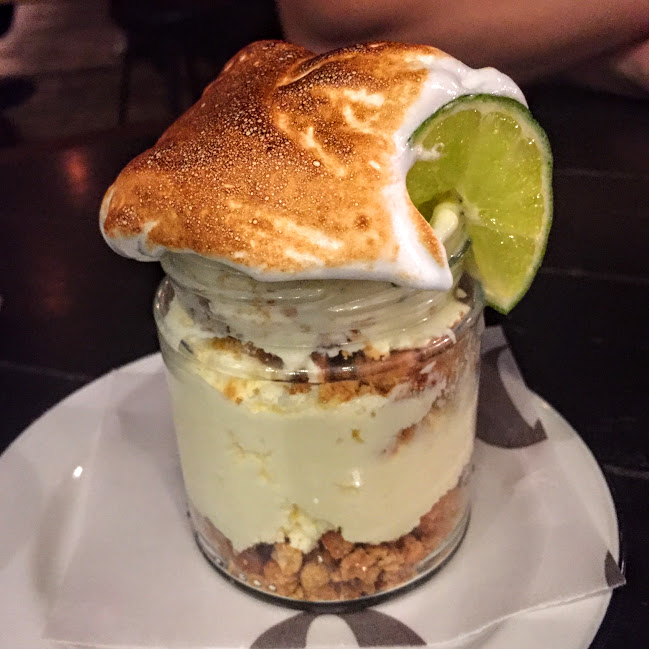 Key lime pie jar, Q Grill