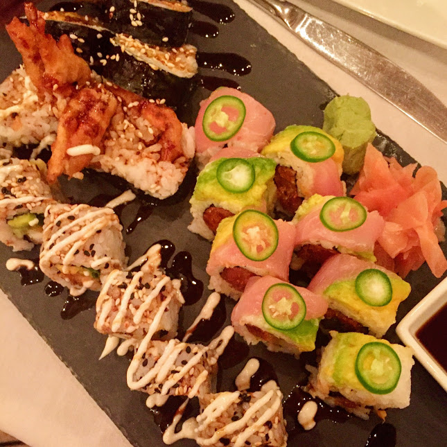 Sushi rolls, Blue Water Grill