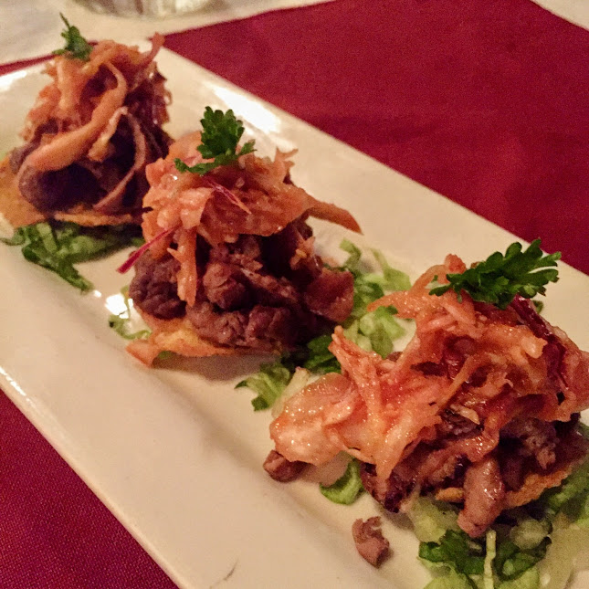 Korean barbecue tostones, Casa Picasso