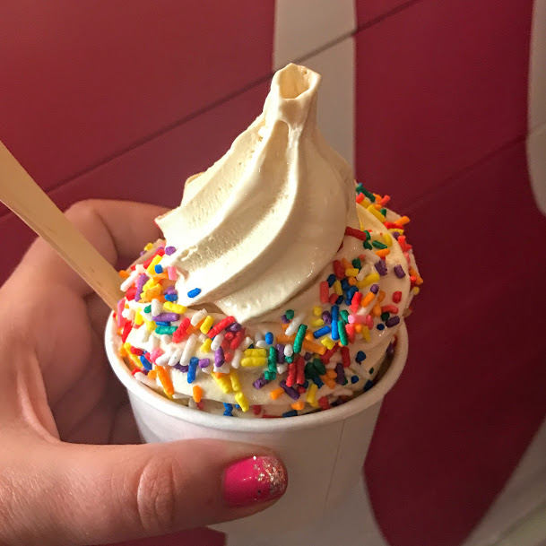 Crack Pie soft serve with sprinkles, Milk Bar