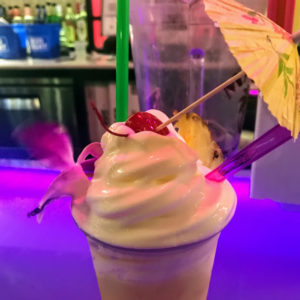 Whip It cocktail with Dole whip, Island Time Floats Tiki Bar
