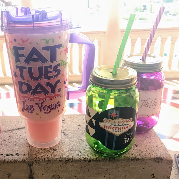 Frozen bellini and pina colada daiquiri, Fat Tuesday