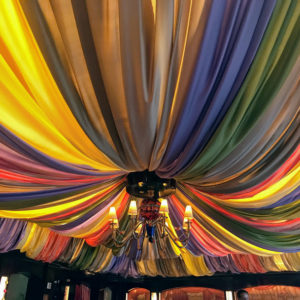 Circus tent ceiling