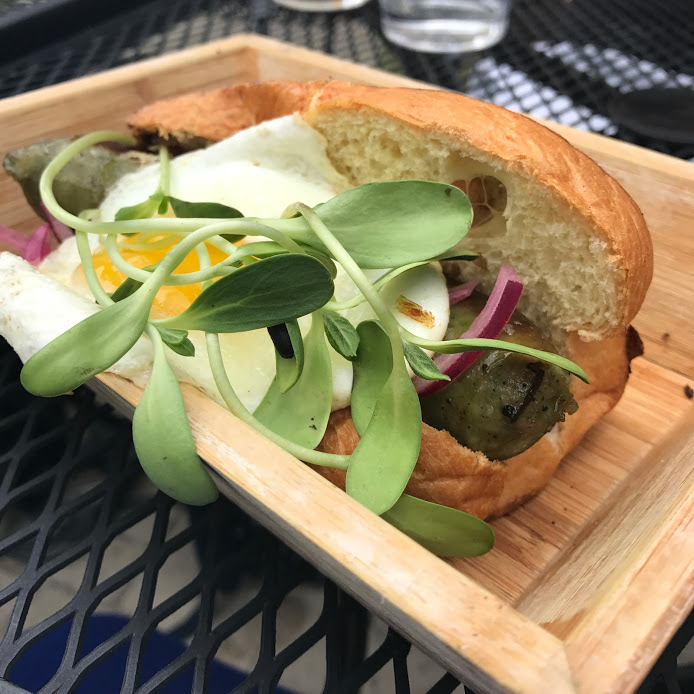 Torta with chorizo verde, Quiote