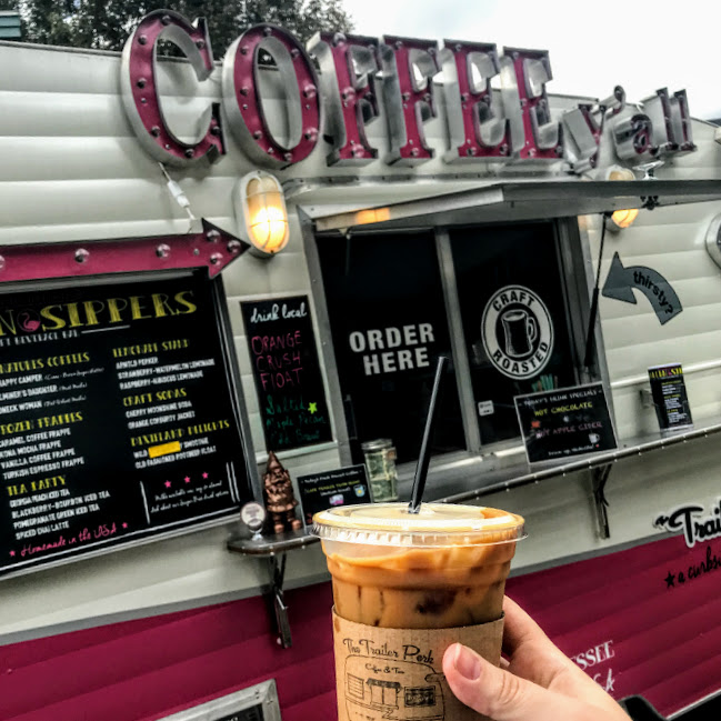 Salted maple pecan cold brew, The Trailer Perk