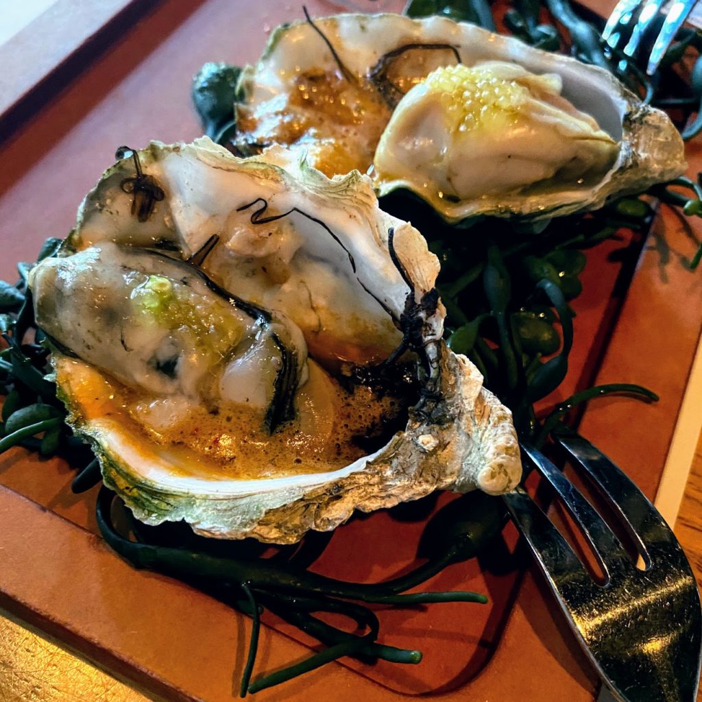 Roasted oysters, Girl & the Goat