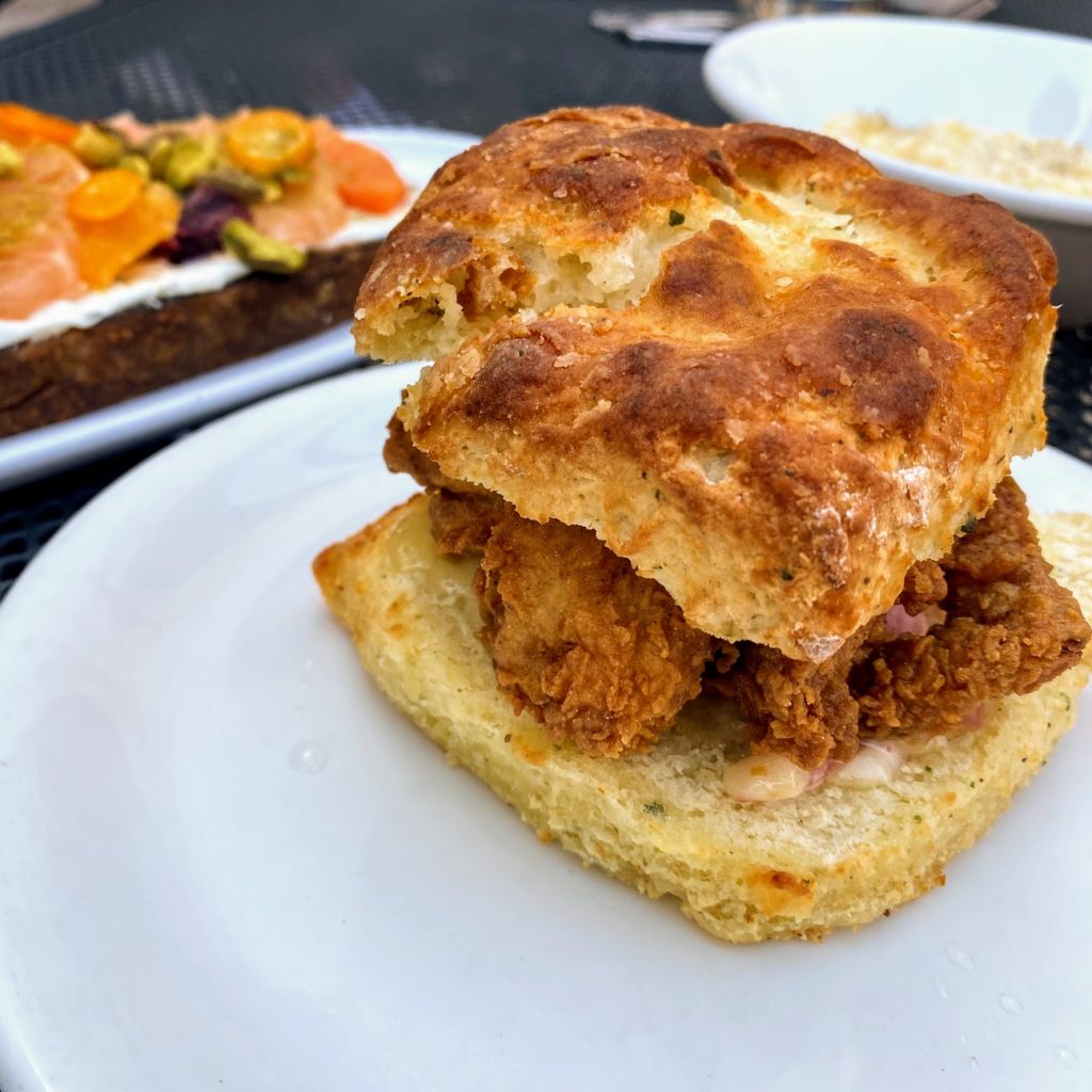 Chicken biscuit sandwich, Scratchboard Kitchen