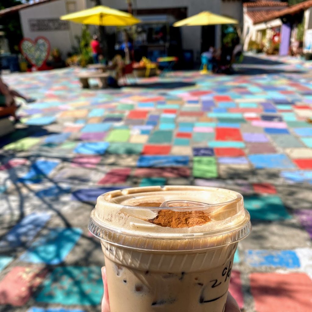 Iced dirty chai, Daniel's Coffee