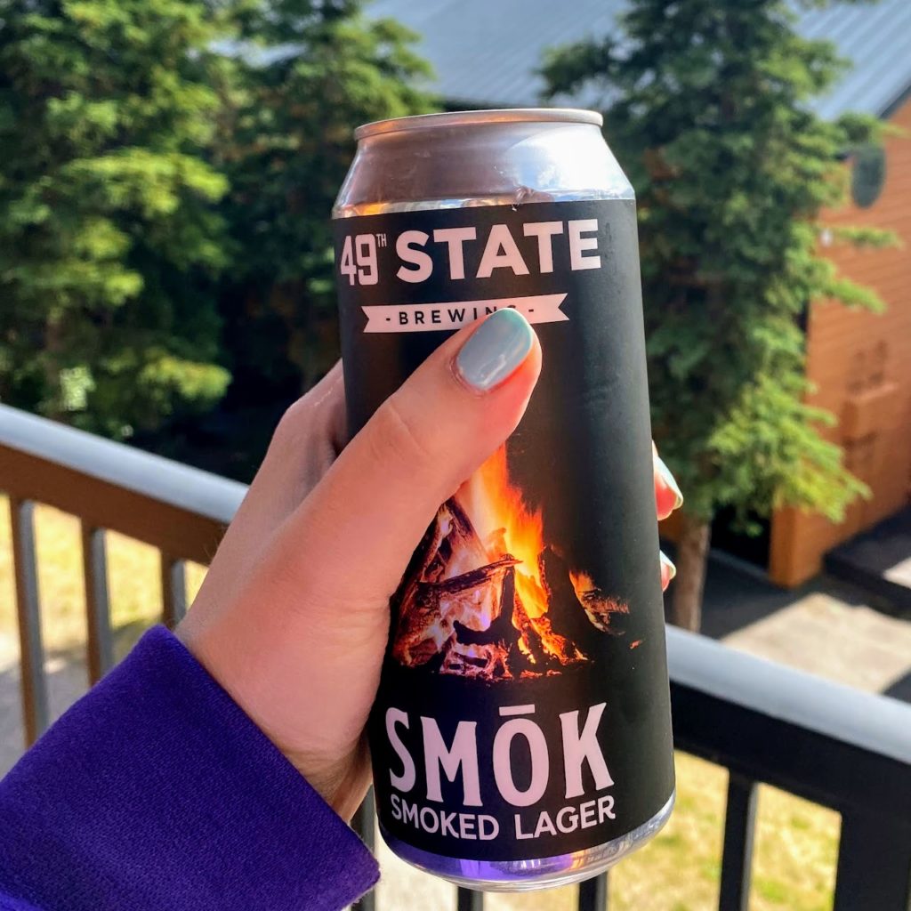 49th State Smōk lager on the balcony