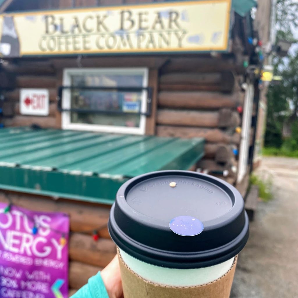 Coconut milk chocolate mocha, Black Bear Coffee Company