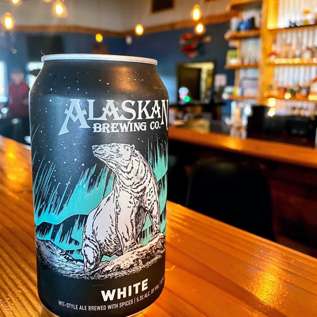 Alaskan White beer at Sockeye Saloon